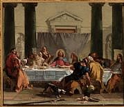 Letztes Abendmahl von  Giovanni Battista Tiepolo (1696-1770), Bild: Nationalmuseum Warschau